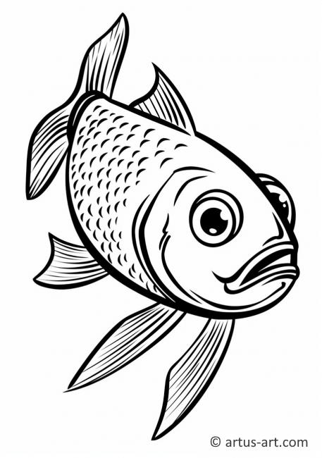 Awesome Herring Coloring Page